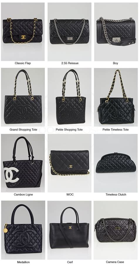 all chanel bag names|chanel bag style names.